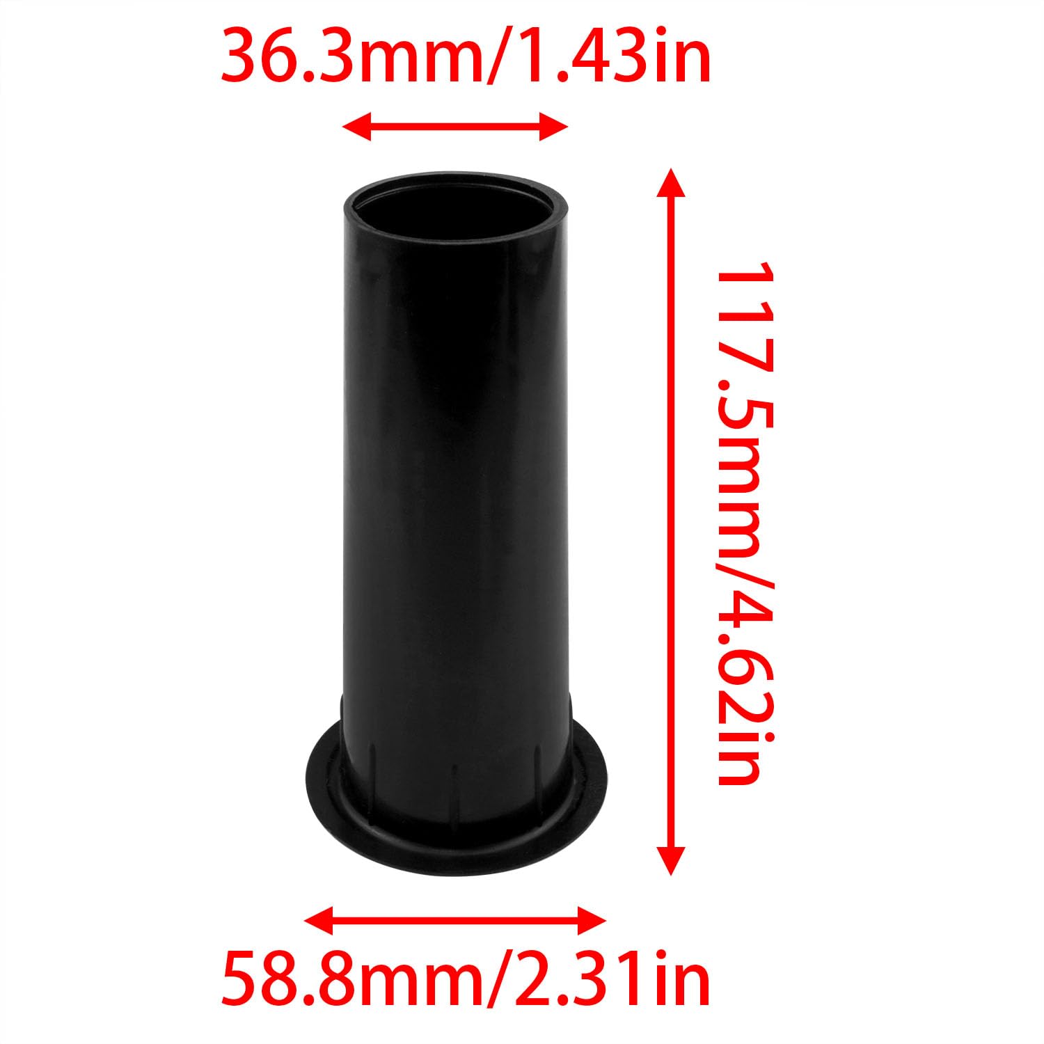Speaker Port Tube for Speaker Boxes & Portable Speakers - 118mm x 64mm (2pcs) - Perfect for Home Audio, DIY Speaker Projects, and Professional Sound Systems