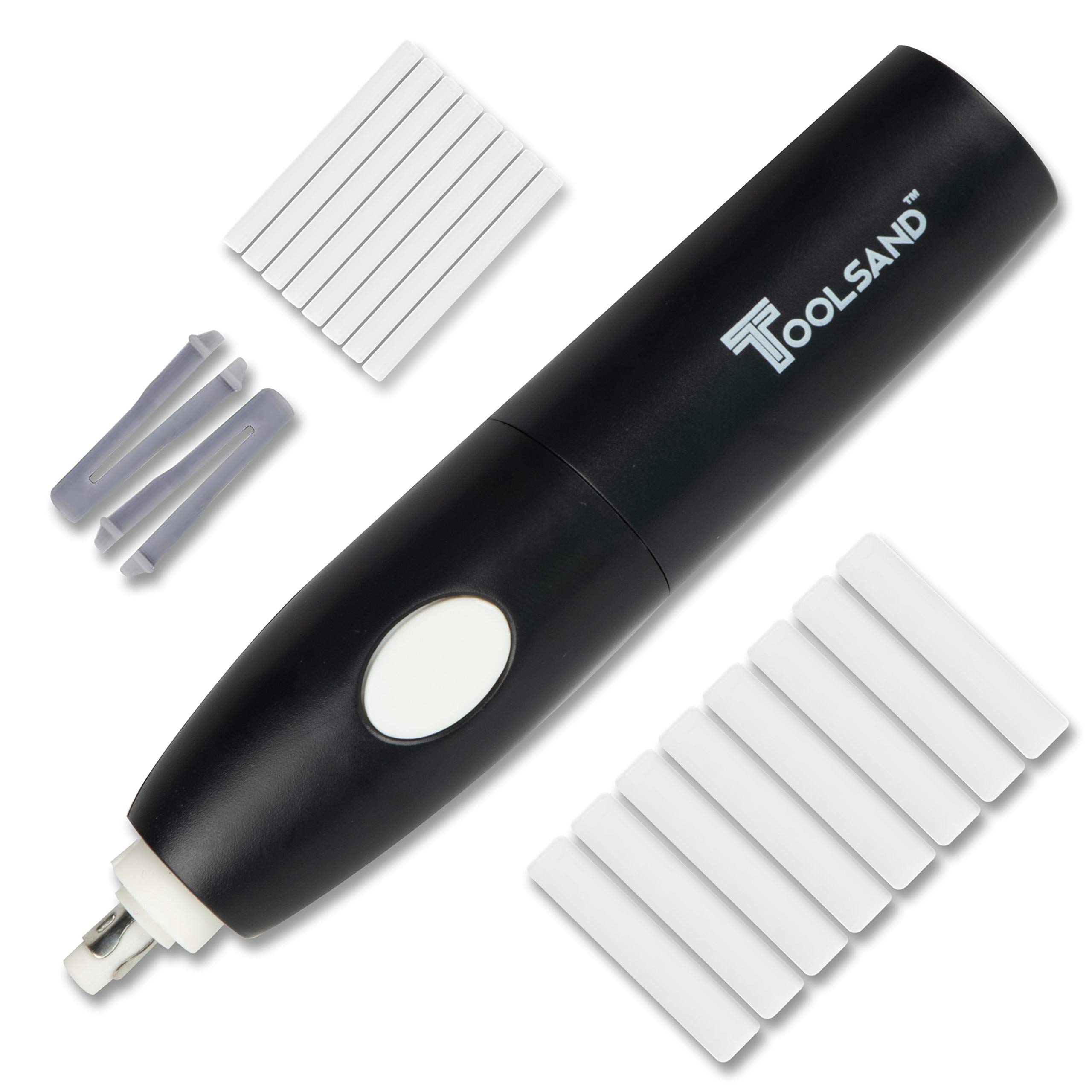 Electric Pencil Eraser Kit with Refills - Battery Operated for Office & School Use