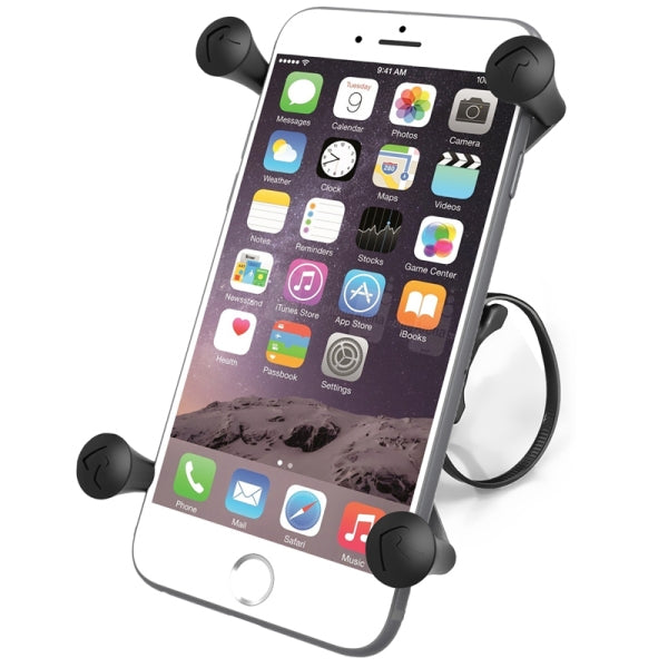 RAM EZ ON/OFF™ Bicycle Mount with X-Grip® Large Phone Holder - Universal Smartphone Bike Mount for iPhone, Samsung & More - Perfect for Cycling, Commuting & Outdoor Adventures (RAP-274-1-UN10)