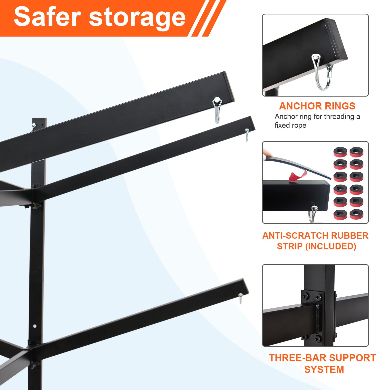 **Heavy-Duty Kayak Stand & Storage Rack – Holds 6 Kayaks, SUPs, Canoes – 400 LB Capacity with Wheels for Easy Transport – Garage & Outdoor Storage Solution – Includes Kayak Paddle Holder – Perfect for RV, Backyard, Dock & Marina Organization**