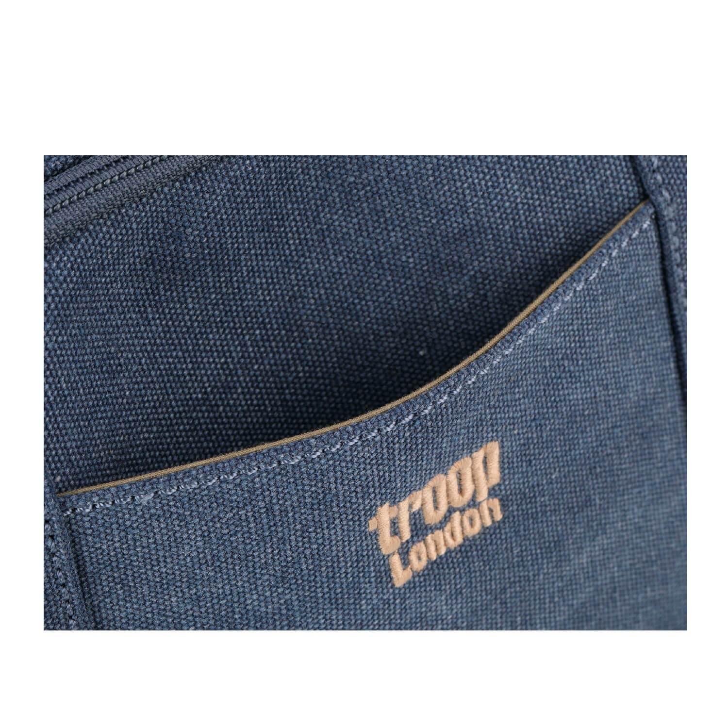 Troop London Classic Canvas Crossbody Bag for Men & Women - Stylish & Durable Messenger Bag for Travel, Work & Everyday Use