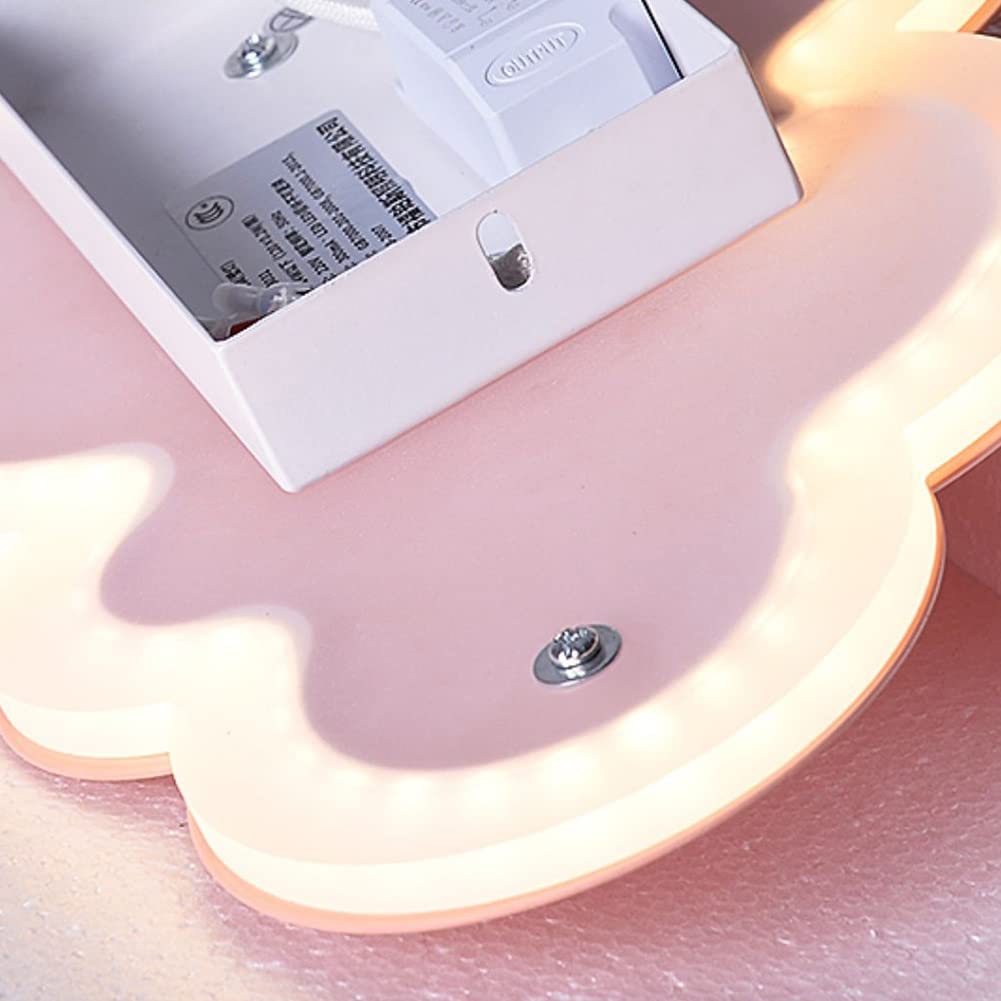 Cloud-Shaped LED Wall Lamp for Kids Bedroom - Cute PVC Night Light, Indoor Wall Sconce with Soft Lighting for Nursery, Bedside & Wall Decor (White) - Perfect for Bedtime Stories & Cozy Nighttime Ambiance