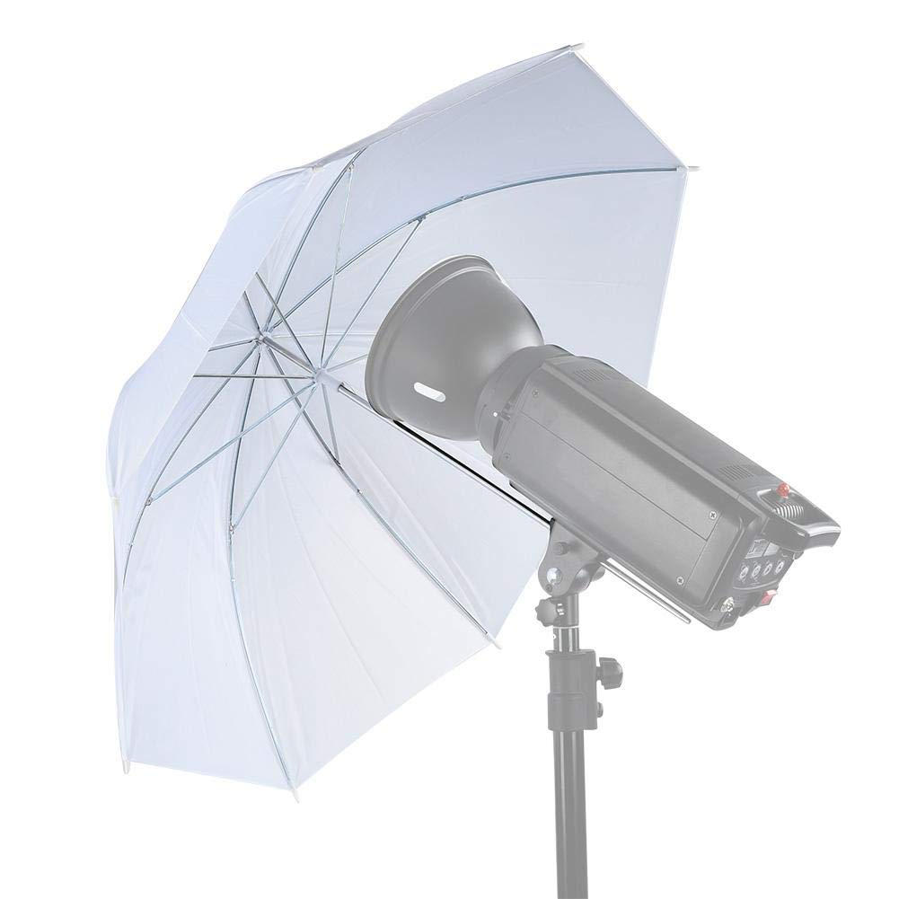 33-Inch Translucent White Soft Umbrella Diffuser for Photography Studio Flash Light - Perfect for Portrait, Product & Indoor Photography Lighting