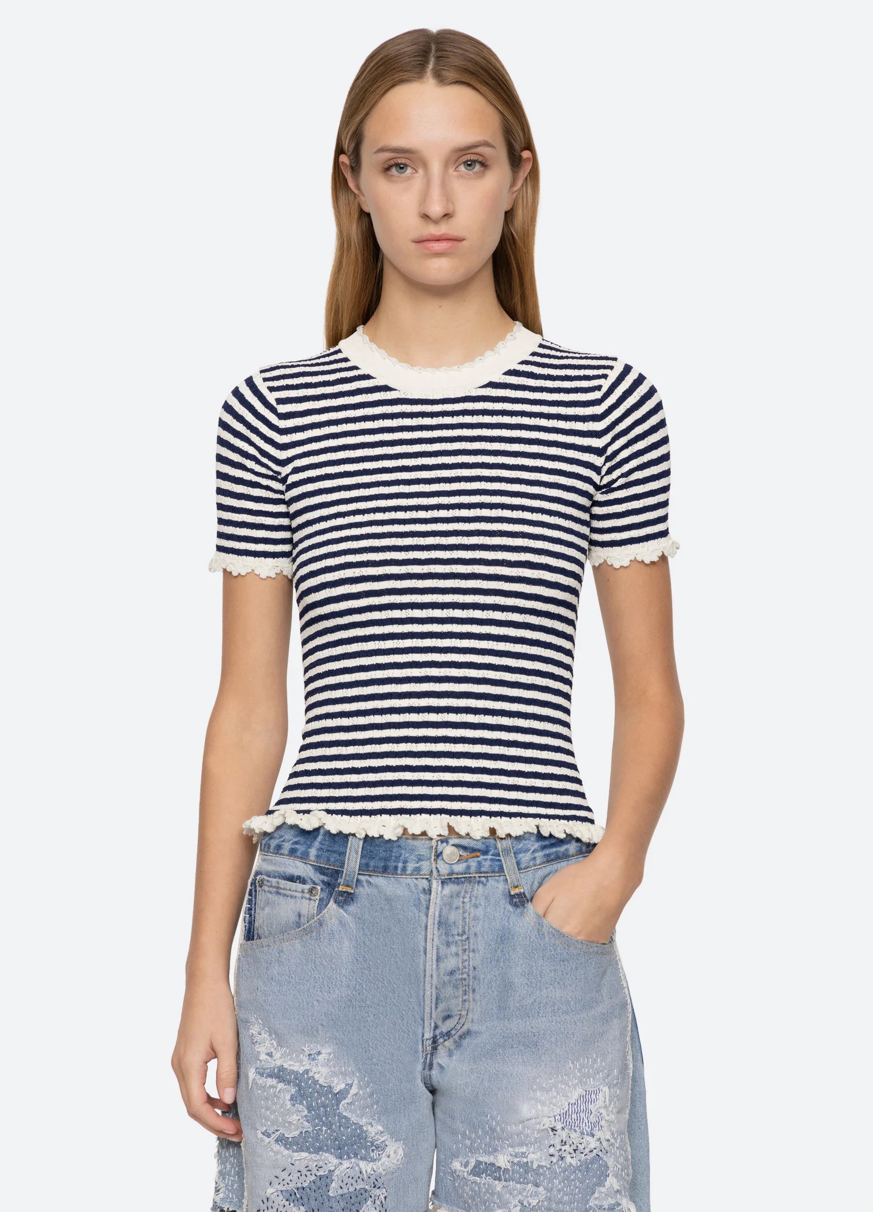 Sea New York Addy Tee - Women's Trendy Graphic T-Shirt | Casual Streetwear & Everyday Outfit Essential | Perfect for Weekend Outings & Layering Looks