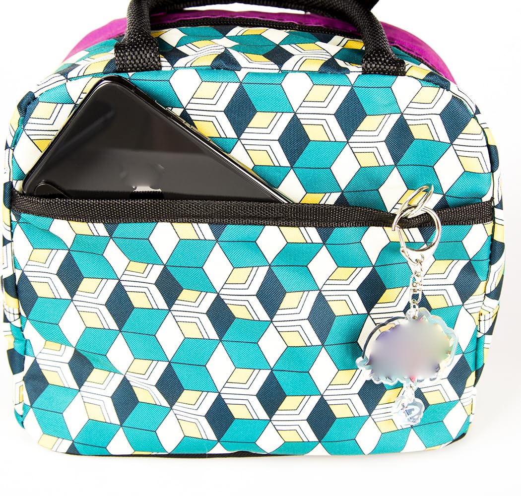 Maxer Insulated Lunch Bag for Women & Kids - Japanese Anime Design, Thermal Cooler Lunch Box for School, Work, Picnics & Outdoor Activities
