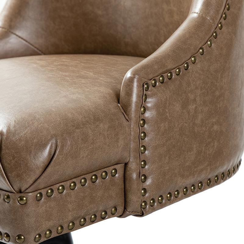 Juniper Vegan Leather Office Chair - Ergonomic Executive Desk Chair for Home & Office - Eco-Friendly PU Leather, Adjustable Height, Comfortable Seating for Long Hours