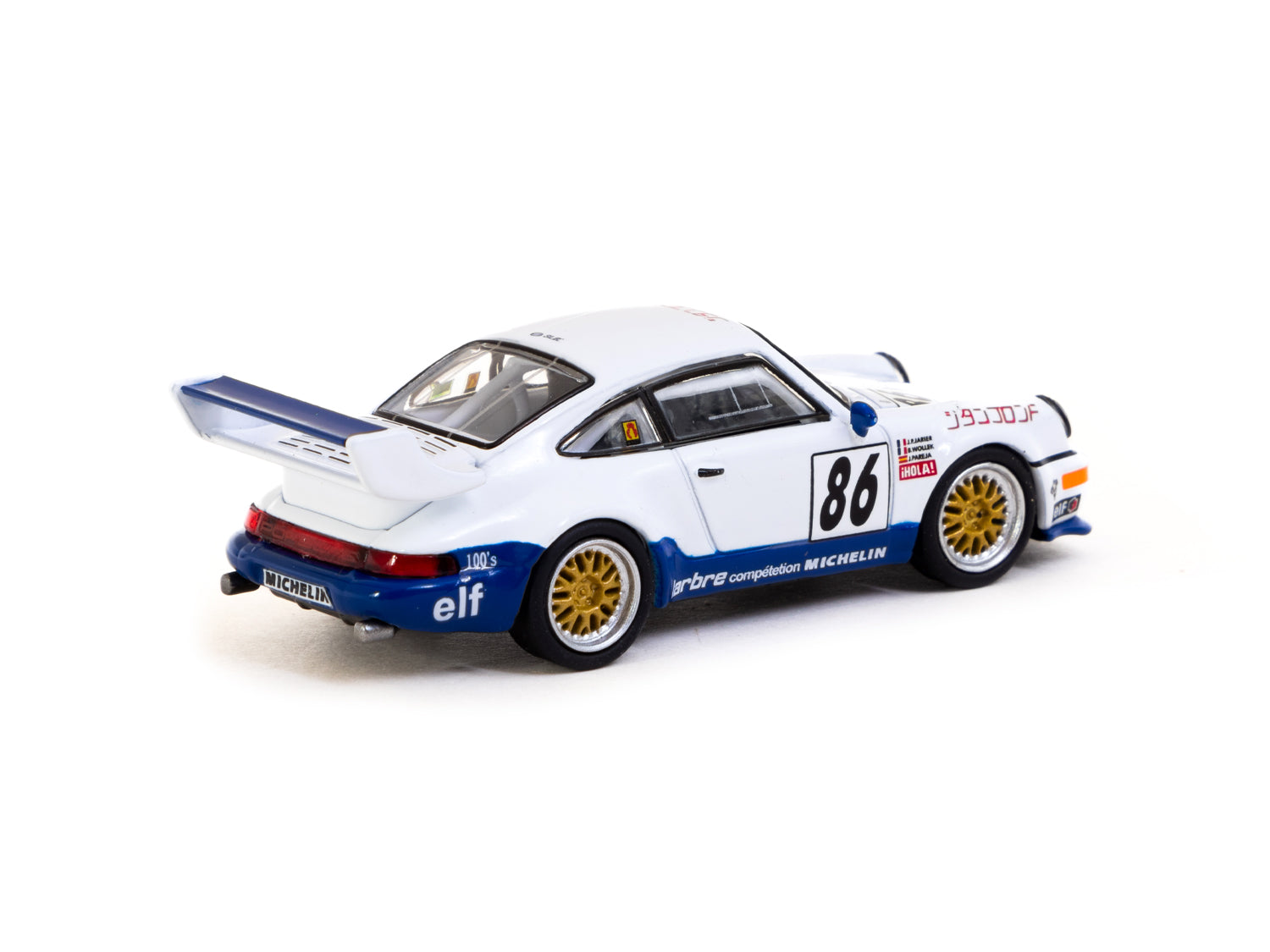 1/64 Scale Schuco X Tarmac Works Porsche 911 Turbo S LM GT - Suzuka 1000km 1994 #86 Diecast Model Car - COLLAB64 Series - Perfect for Collectors & Racing Enthusiasts Display
