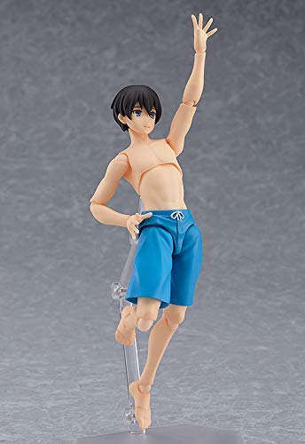 Figma #415 Male Swimsuit Body (Ryo) - Anime Action Figure for Collectors & Display - Perfect for Cosplay, Photography & Anime Enthusiasts