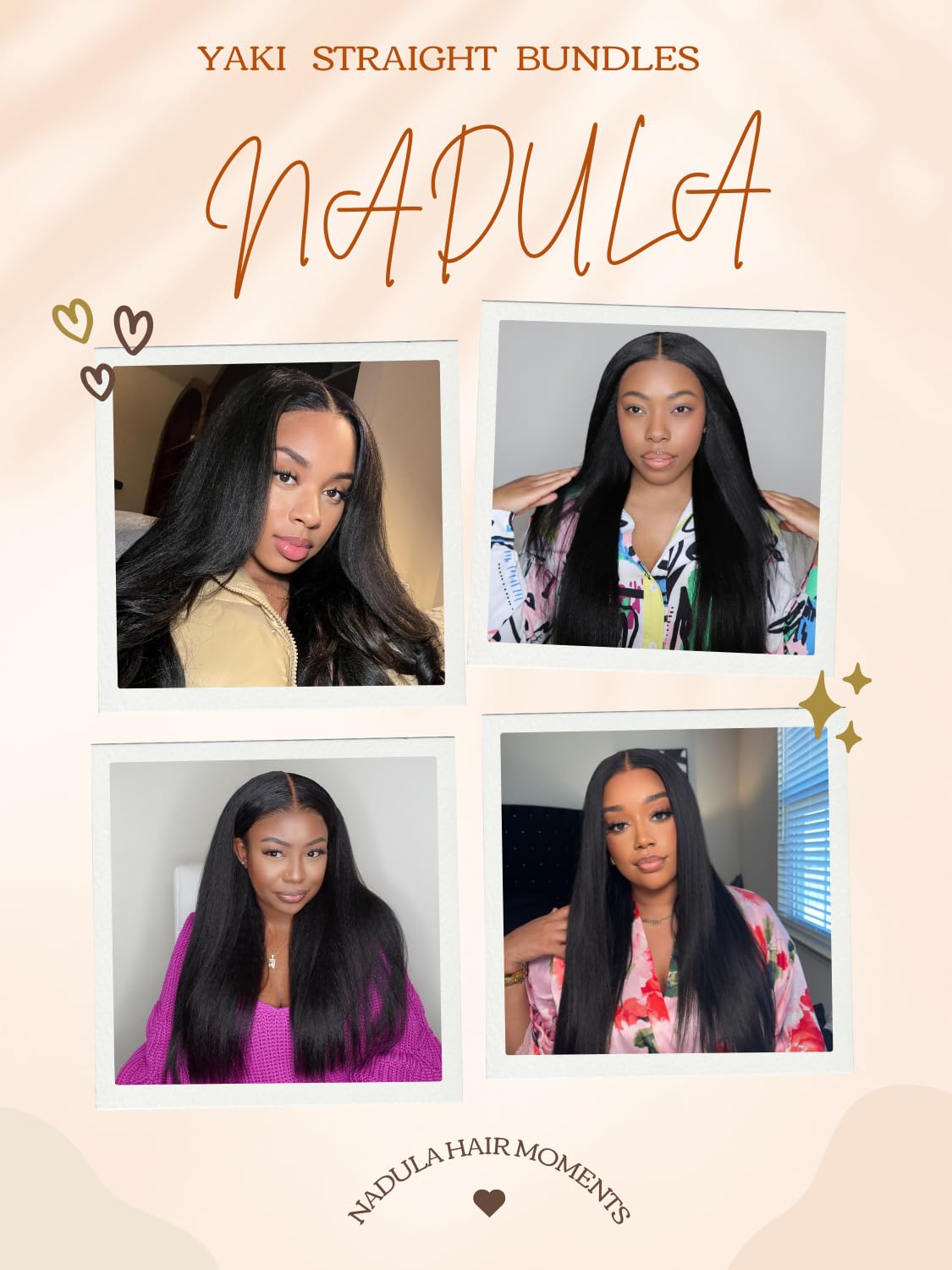 Nadula 12A Yaki Straight 100% Unprocessed Virgin Human Hair Weave - 1 Bundle 20 Inch Natural Color Hair Extensions for Women | Perfect for Daily Styling, Salon Looks & Special Occasions