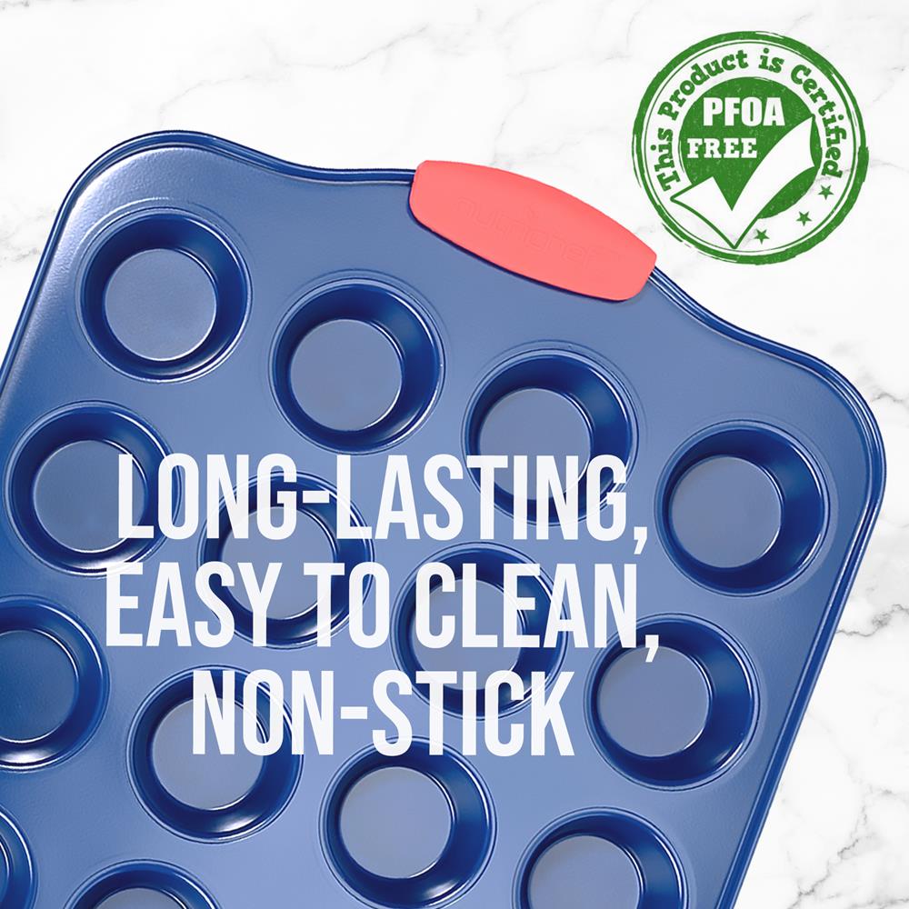 Non-Stick 24 Cup Muffin Pan - Premium Bakeware for Cupcakes, Muffins & More - Perfect for Home Baking, Parties & Holiday Treats