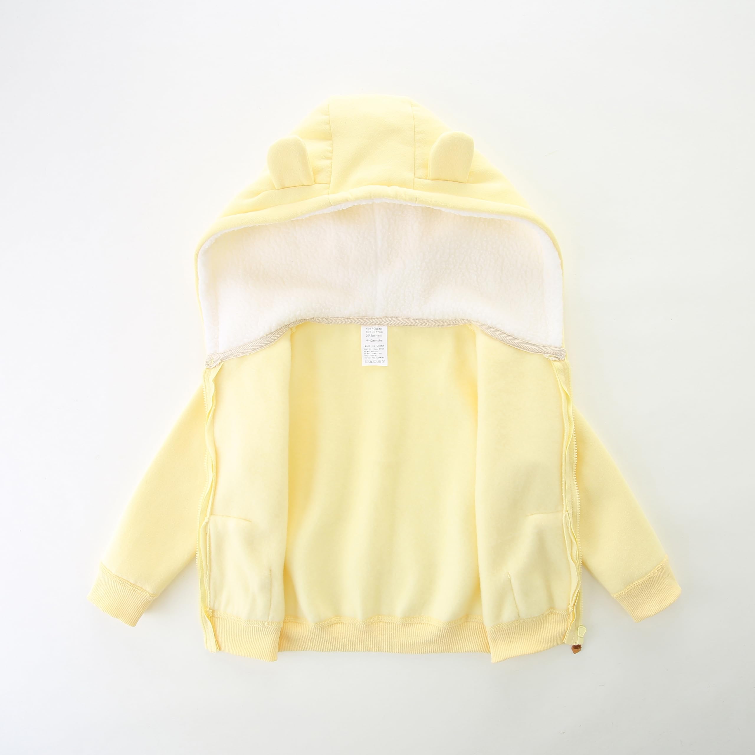 Adorable Baby Hooded Zip Coat for Girls & Boys - Warm Fall & Spring Outerwear Jacket (3-24 Months) - Perfect for Playdates, Park Outings & Cool Weather