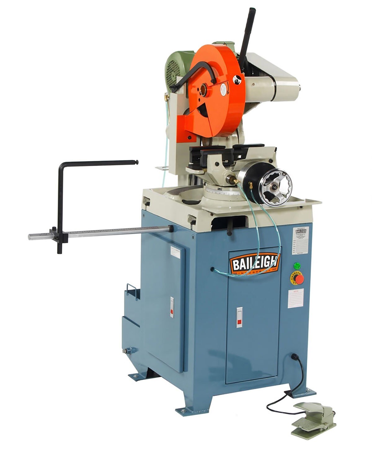 Baileigh Industrial BA9 1002591 CS 355SA Non-Ferrous Metal Cutting Cold Saw - Perfect for Aluminum, Copper & Brass Cutting in Metal Fabrication Shops