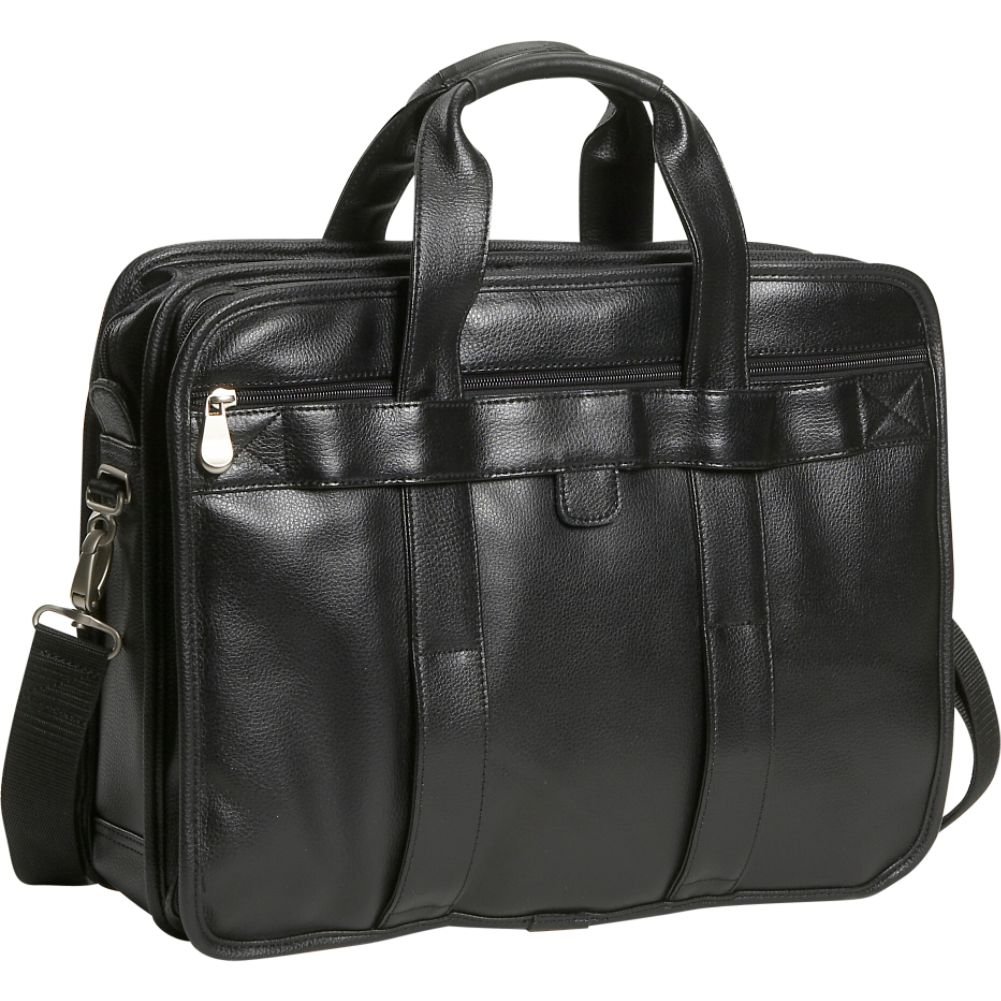 Premium Leather V-Load Briefcase 2.0 for Laptops - Mobile Edge MEVLLP - Business & Travel Laptop Bag with Durable Design for Professionals & Students