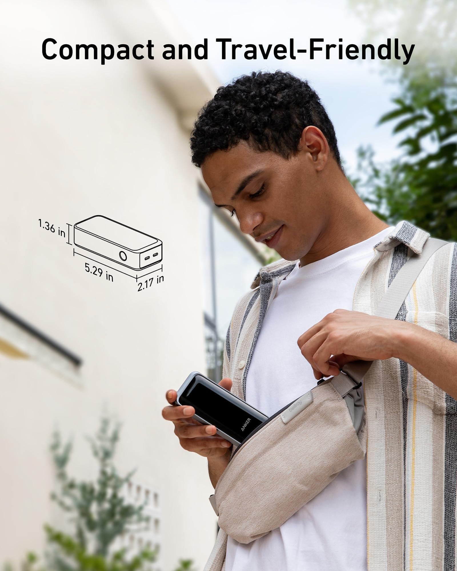 Anker Prime 12,000mAh Power Bank with 130W Fast Charging, Dual USB-C Ports & Smart Digital Display - Portable Charger for iPhone 15/14/13, MacBook, Dell Laptops | Perfect for Travel, Camping & Emergency Backup Power