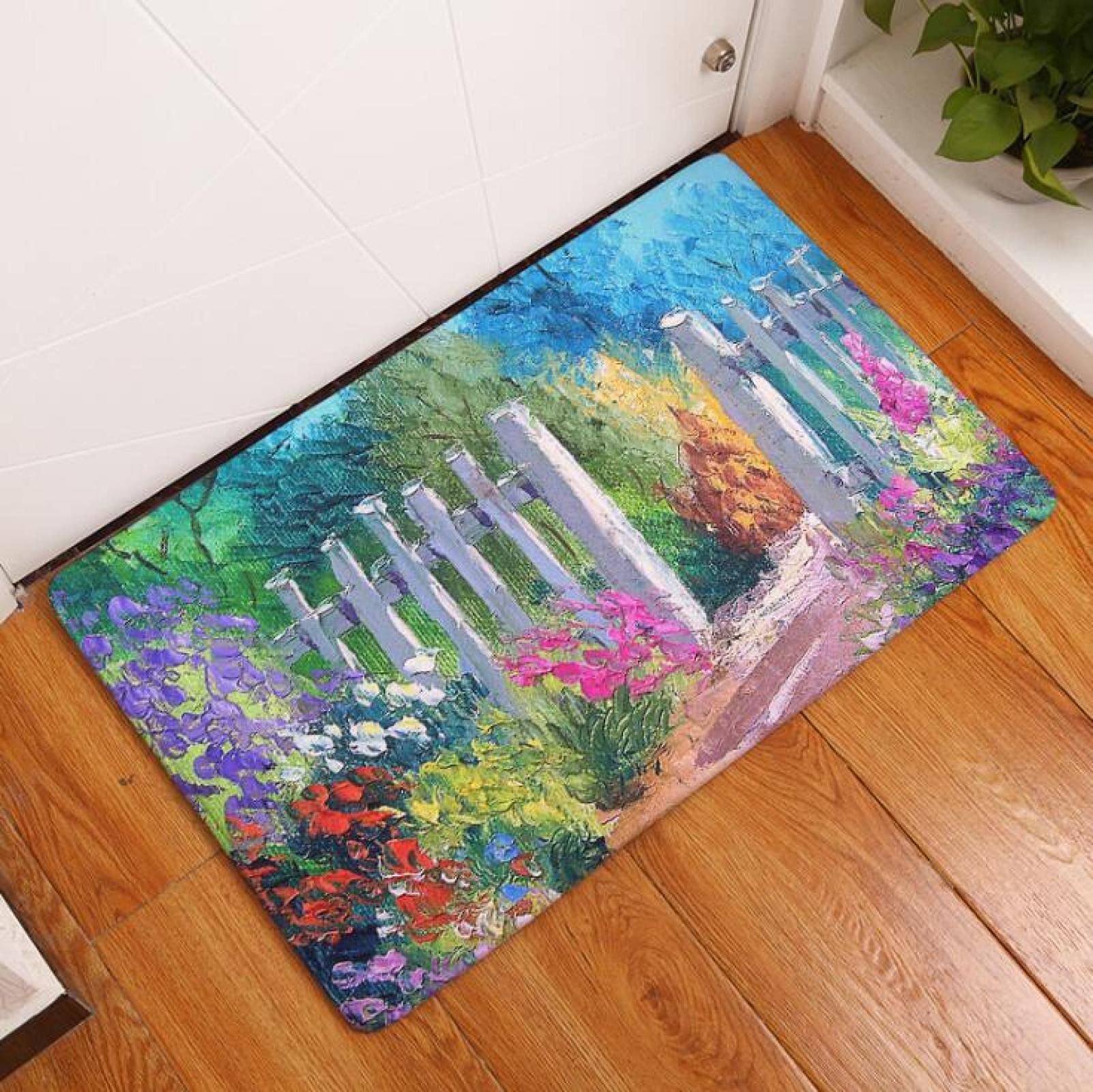 Vintage Printed Floor Mat - Non-Slip Doormat for Indoor & Outdoor Use - Home Decor for Kitchen, Bathroom, Entryway - Perfect for Christmas, Halloween & Seasonal Decor - Washable & Durable