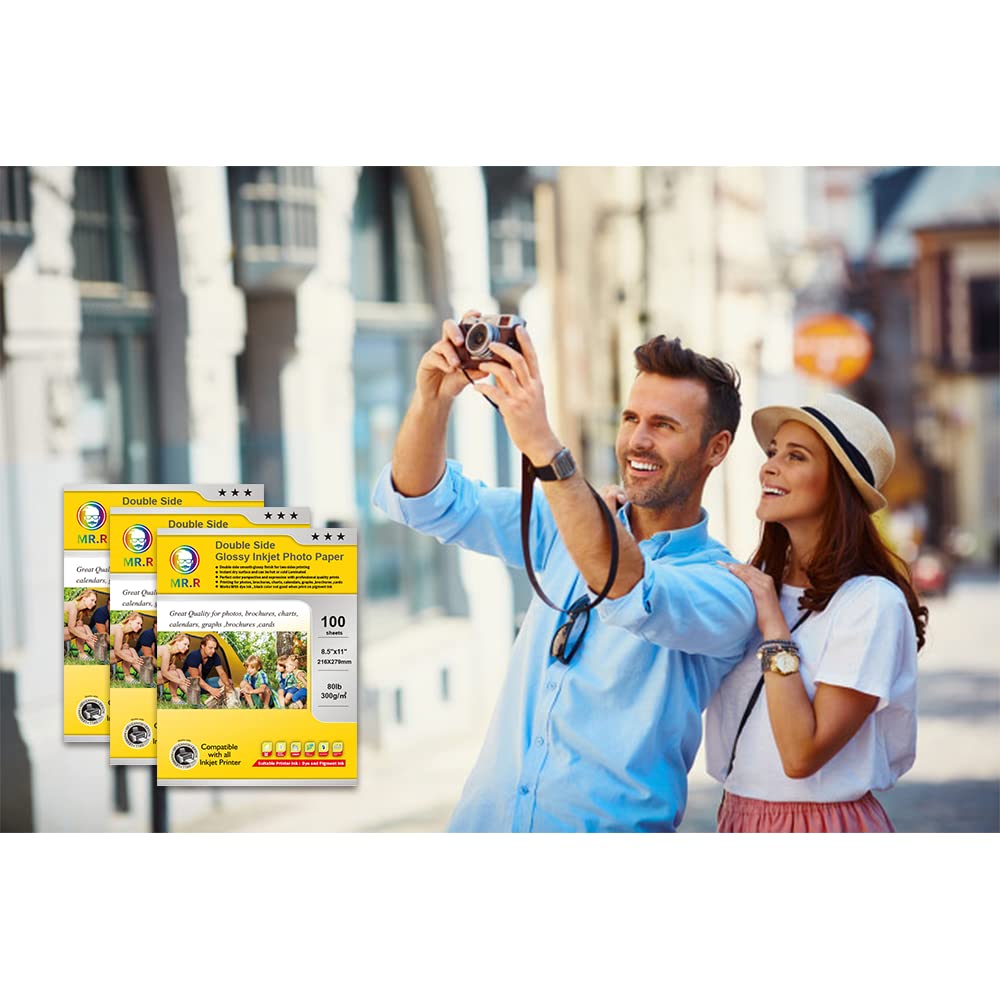 MR.R Double-Sided Glossy Inkjet Photo Paper - 8.5