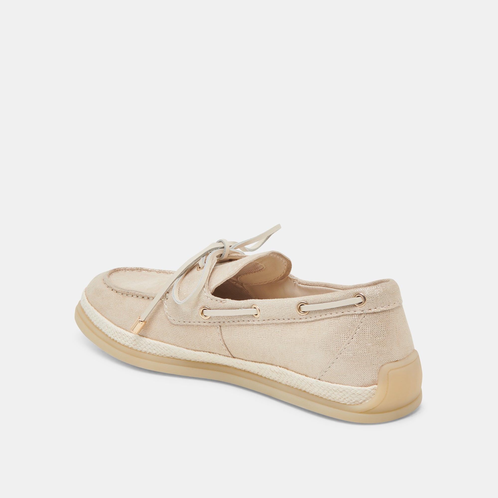 DORIS Women's Loafers Shoes - Taupe Metallic Woven Slip-On Comfort Flats for Women Size 7.5 (V296) | Perfect for Office, Casual Wear & Travel | re:vita Collection
