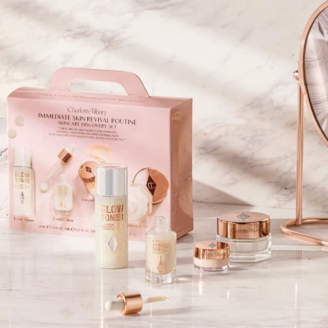 Immediate Skin Revival Routine Skincare Discovery Set - Anti-Aging & Hydrating Face Care Kit for Glowing Skin | Perfect for Daily Skincare Routine & Travel Essentials