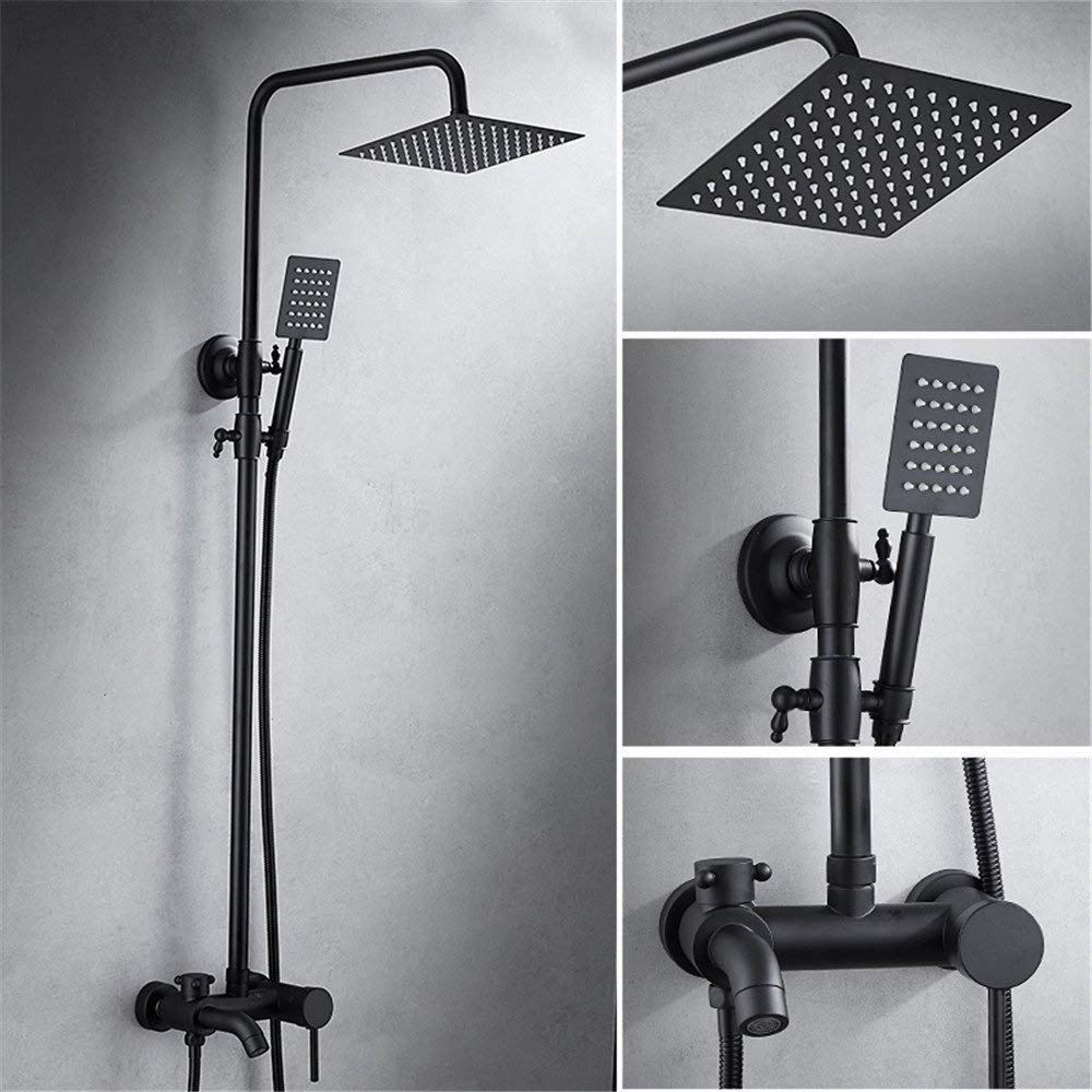 Premium NMDCDH Stainless Steel Rain Shower Head System with Adjustable Faucet - Perfect for Luxurious Bathroom Upgrades & Spa-Like Shower Experience