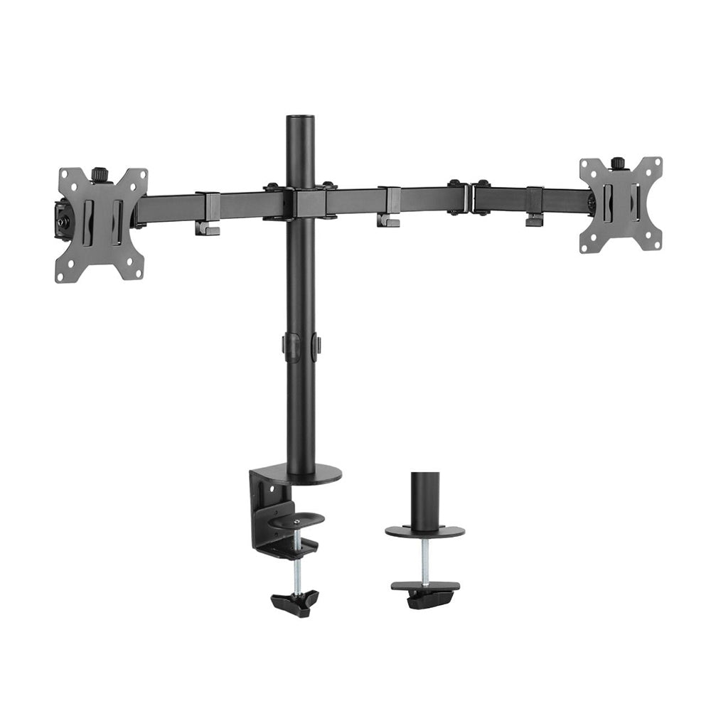Activiva ErgoLife Dual Monitor Stand - Adjustable VESA Mount Arm for 13-32 Inch Screens - Perfect for Home Office, Gaming & Workspace Setup