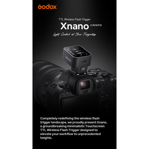 Godox X3 S TTL Wireless Flash Trigger for Sony Cameras - Touchscreen Control for Professional Photography & Studio Lighting