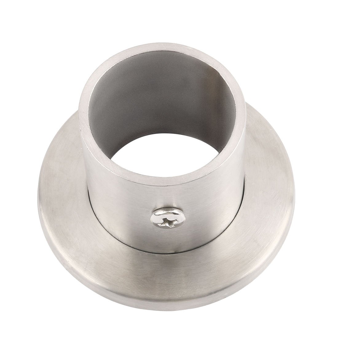uxcell 304 Stainless Steel Closet Rod Bracket Flange Lever Supports Holder Hangers - 1.3 Inch Diameter (2 Pack) - Heavy Duty Closet Organization for Wardrobes, Garment Racks & Storage Systems