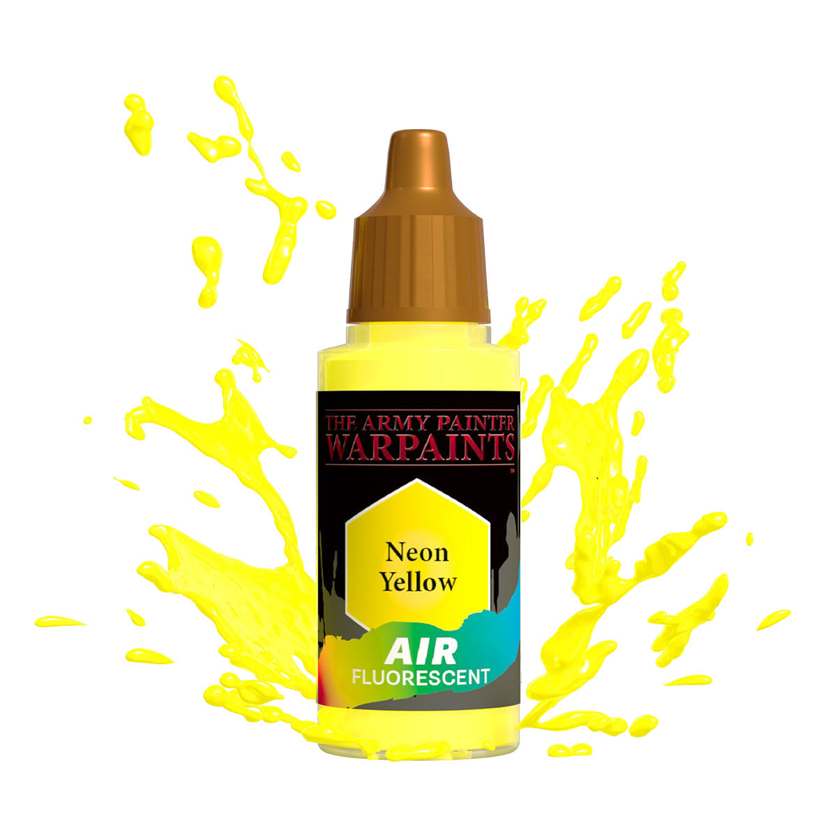 Warpaints Air Fluorescent Paint - Neon Yellow for Airbrush Art, Model Painting & DIY Crafts - High Visibility Color for Night Events & Safety Markings