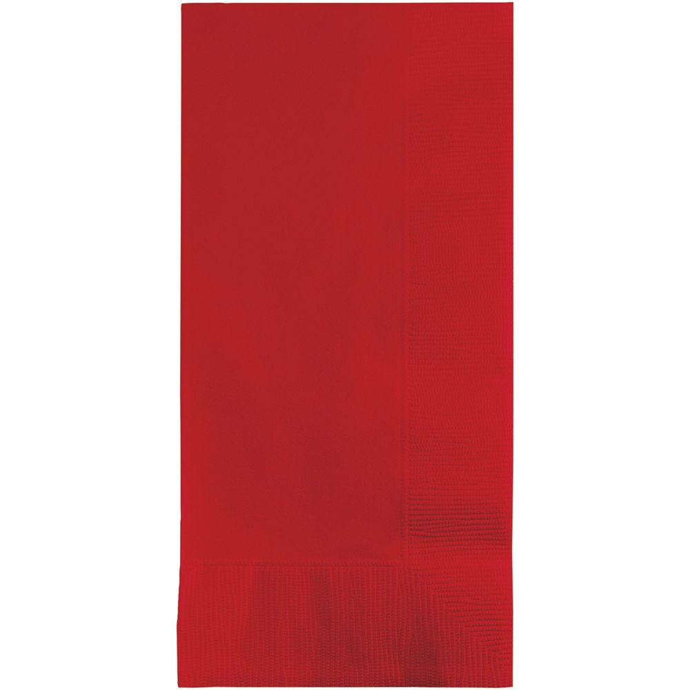 Creative Converting 600 Count Touch of Color Classic Red Dinner Paper Napkins - Perfect for Parties, Weddings & Holiday Celebrations