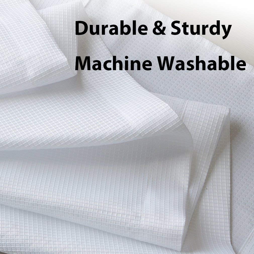 Valea Home Water Repellent Bathroom Window Valance and Curtains Set - Moisture Resistant Shower Curtain for Bath, Spa & Coastal Homes