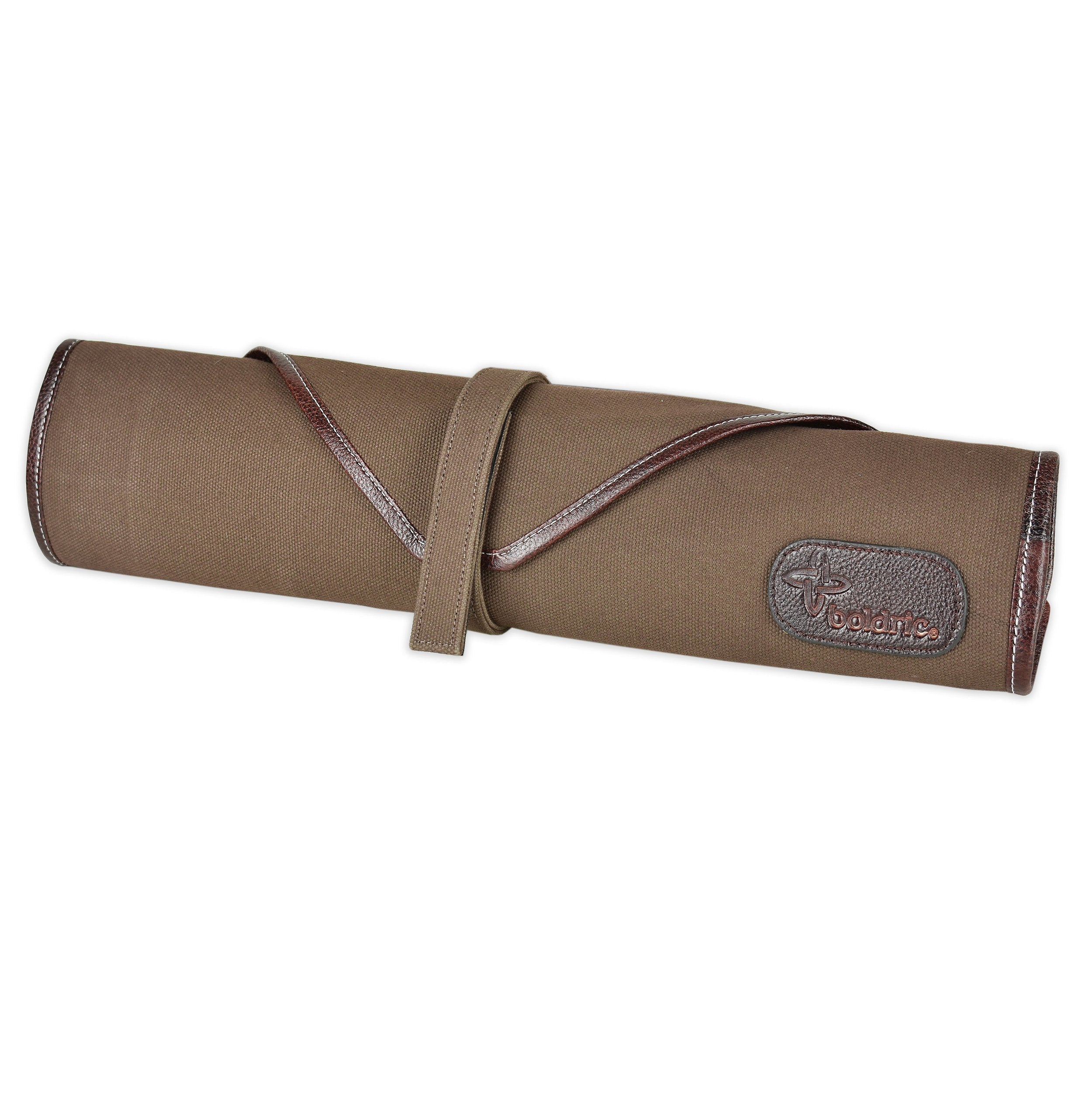 Boldric 6-Pocket Heavy Duty Canvas Knife Roll Bag - Durable Brown Chef Knife Organizer for Professional Chefs & Culinary Students - Perfect for Kitchen, Cooking Classes & Outdoor BBQ