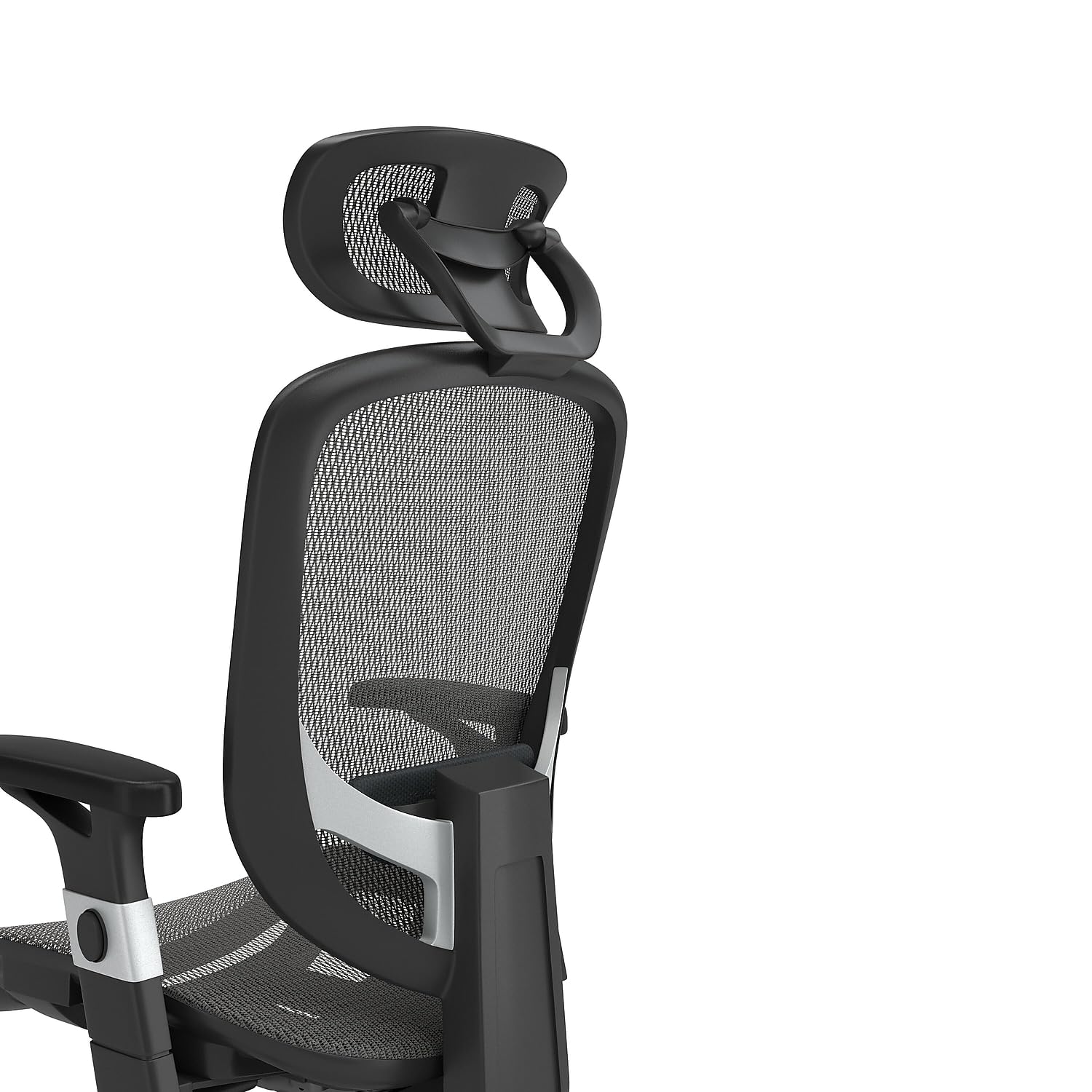 STAPLES FlexFit Hyken Ergonomic Mesh Task Chair - Adjustable Office Chair with Lumbar Support, Headrest & Armrests, Charcoal Gray - Perfect for Home Office, Gaming & Workspaces
