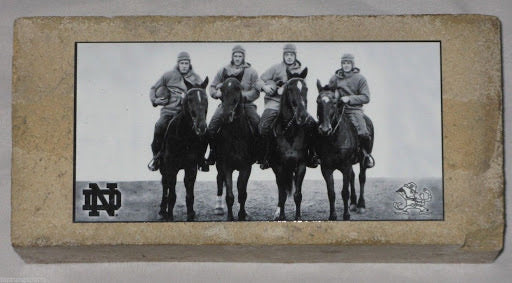 Authentic Notre Dame Game Used Four Horsemen Stadium Brick - Vintage College Football Memorabilia for Collectors & Fans - Perfect for Sports Bars, Man Caves & Home Decor