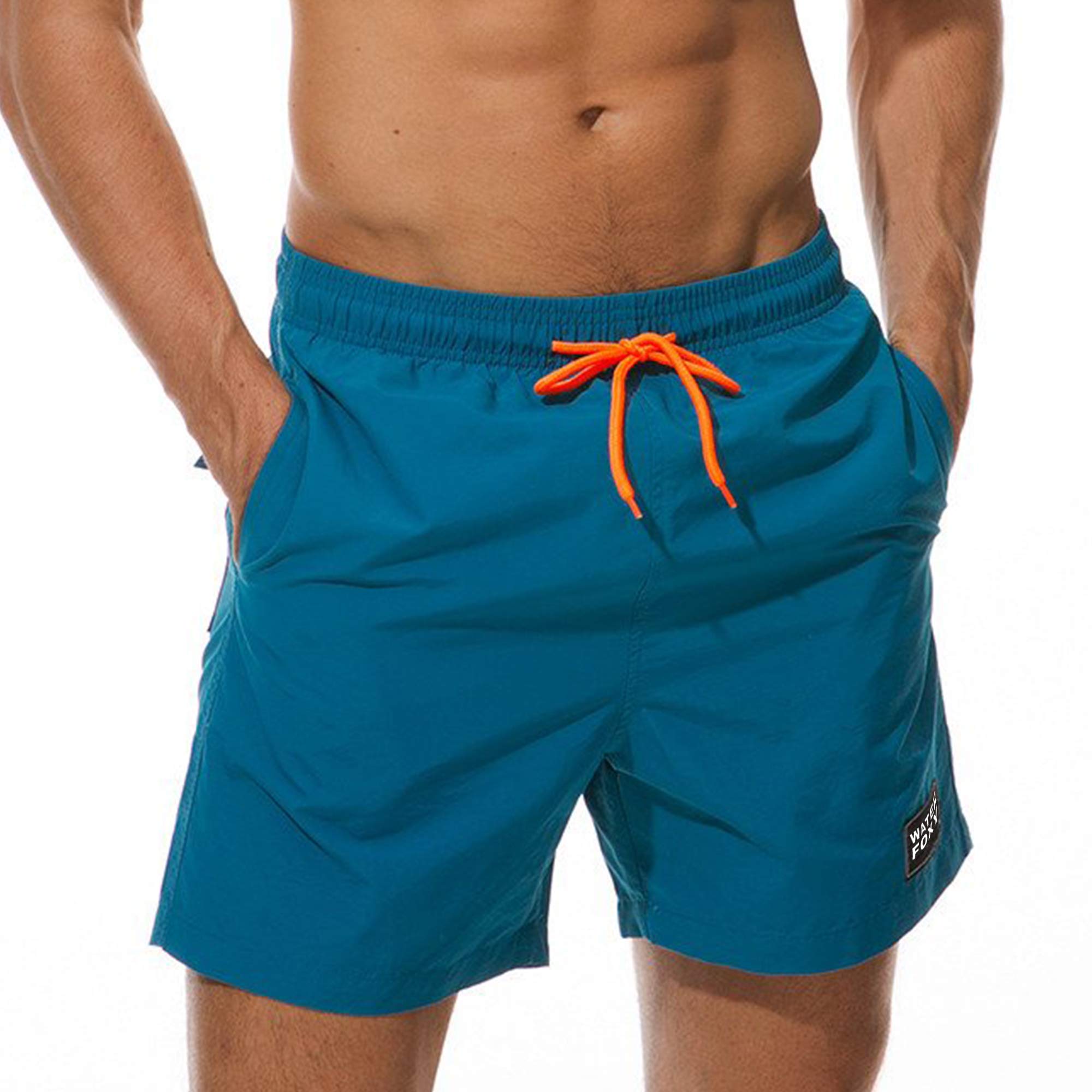Men’s Quick Dry Swim Trunks with Mesh Lining & 3 Pockets - Perfect for Beach, Pool, and Water Sports