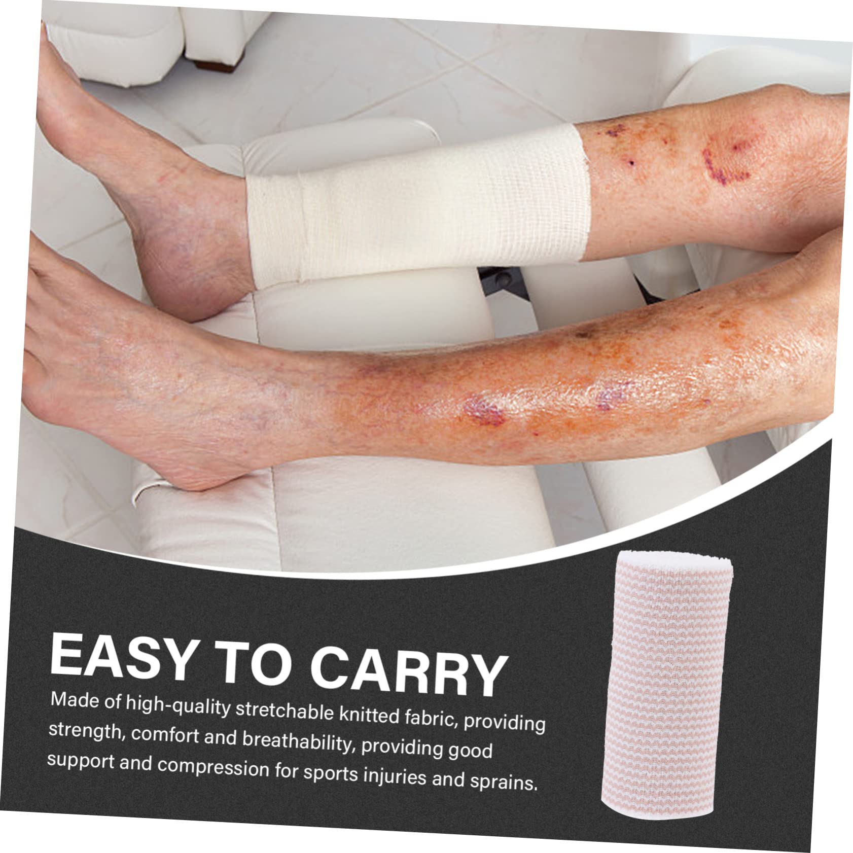 INOOMP 4 Pcs Sports Bandage Wrap - Breathable Athletic Tape for Injury Support, Joint Protection & Muscle Recovery - Ideal for Basketball, Running, Gym & Workout Use