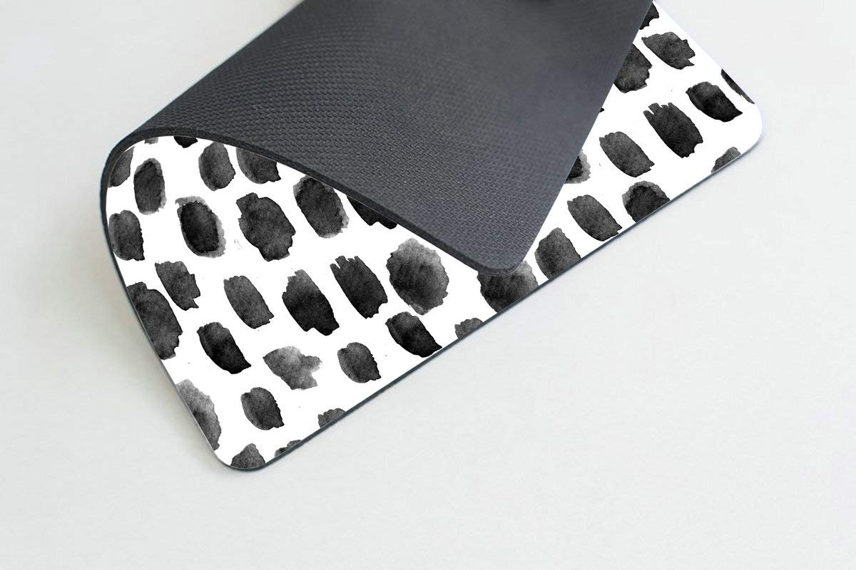Smooffly Polka Dot Mouse Pad - Cute Dot Pattern Non-Slip Desk Mat for Women, Office & Gaming Accessories, Perfect Gift for Her - Home & Office Decor, Computer Workstation Essential