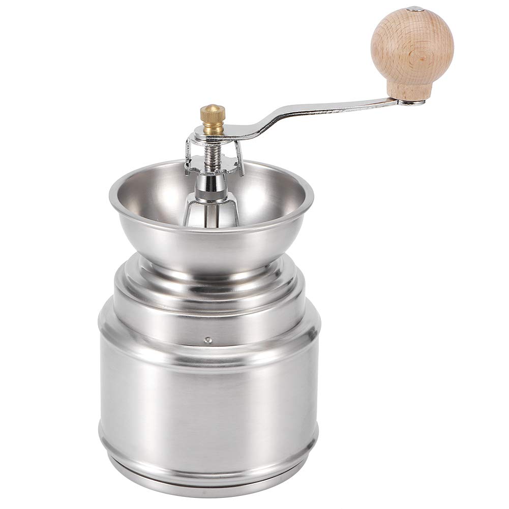 Premium Manual Coffee Grinder - Adjustable Hand Crank Coffee Mill with Portable Design for Espresso, French Press & Pour Over - Perfect for Home, Office & Travel Use