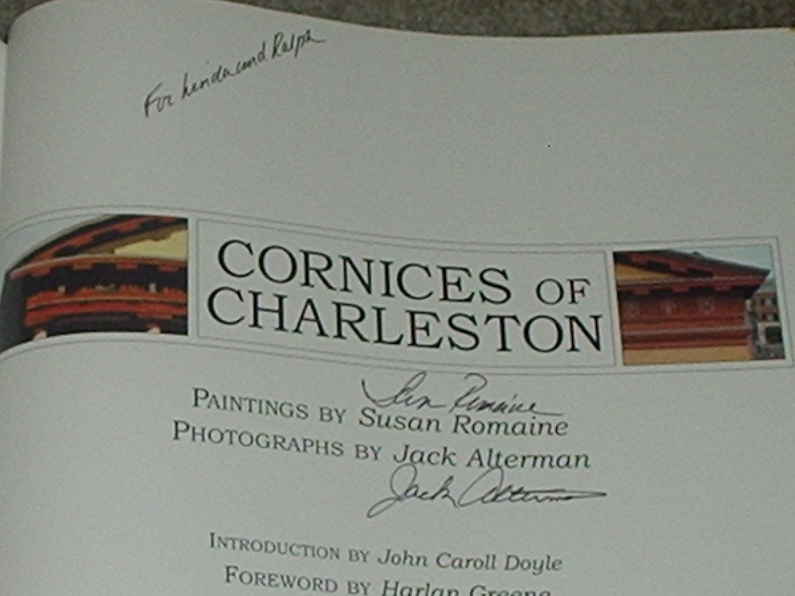 Charleston Cornices: Susan Romaine Paintings & Jack Alterman Photography for Home Decor