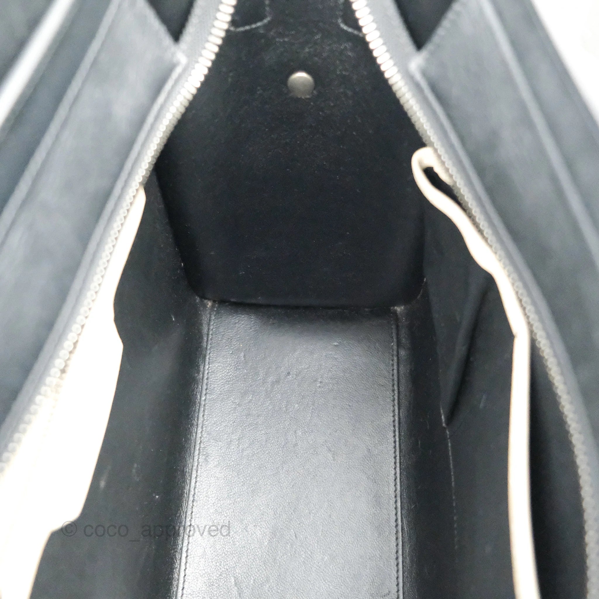 Celine Micro Luggage Bag in Taupe, Blue & Black Calfskin Leather - Perfect for Work, Travel & Everyday Luxury Handbag