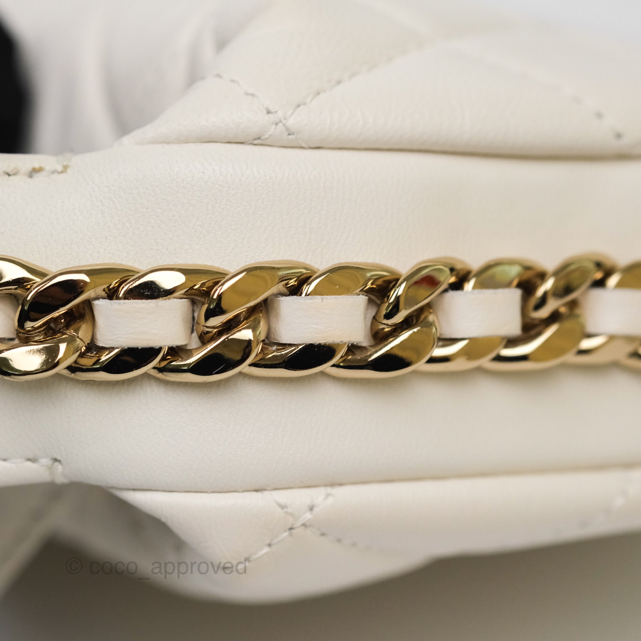 Chanel Chain Around Mini Hobo Bag in White Lambskin Leather with Gold Hardware 23C - Perfect for Evening Events & Luxury Fashion Accessories