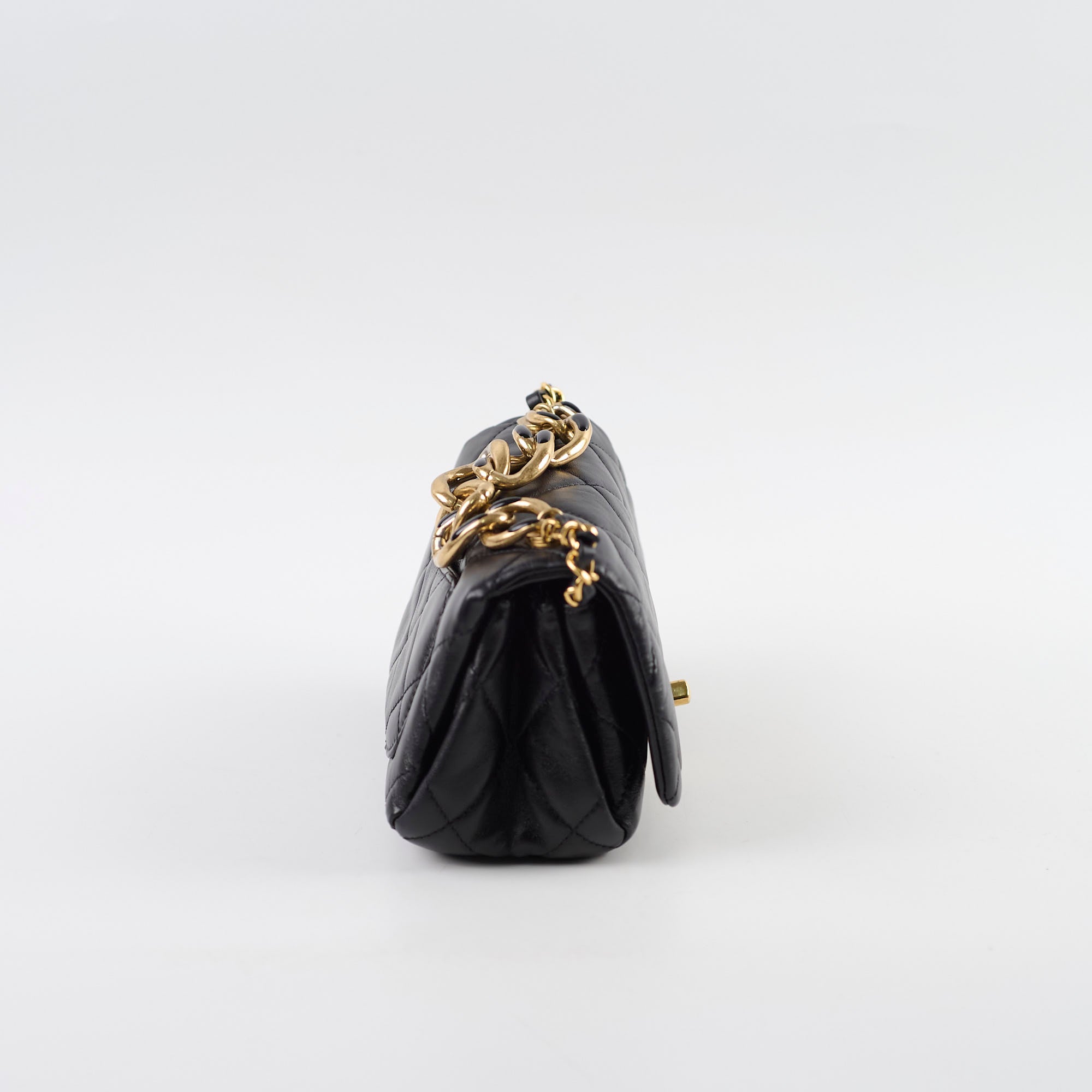Chanel Mini Flap Bag with Top Handle Black 22A Microchipped - Luxury Crossbody Bag for Women | Perfect for Date Night, Parties & Special Occasions