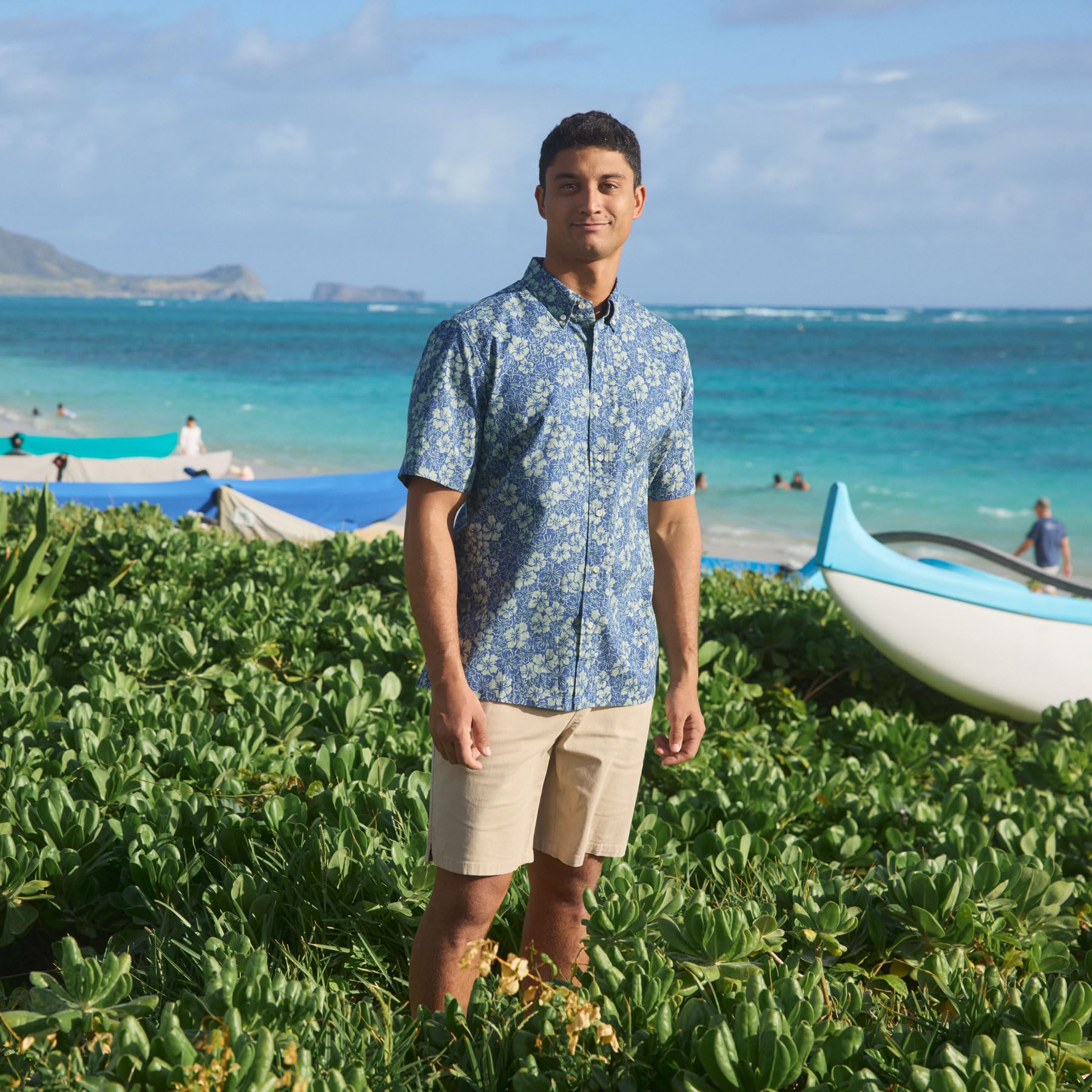 Reyn Spooner Floral Hawaiian Aloha Shirt for Men - Premium Tailored Button Down Short Sleeve Shirt | Beach Vacation, Luau Party & Summer Casual Wear