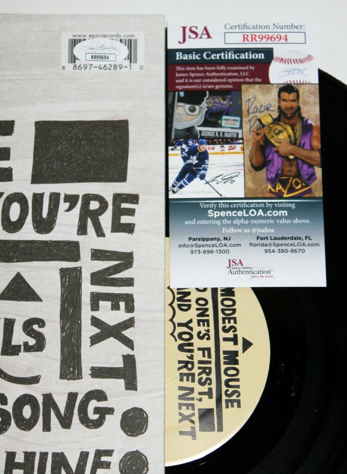 Isaac Brock Autographed Modest Mouse No One's First And You're Next Limited Edition LP Vinyl Record with JSA Certificate of Authenticity - Collectible Music Memorabilia for Fans & Vinyl Enthusiasts