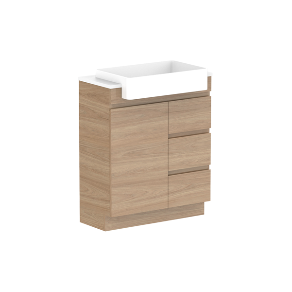 ADP Glacier Pro Semi Recessed Vanity Set with Solid Surface Top - 24