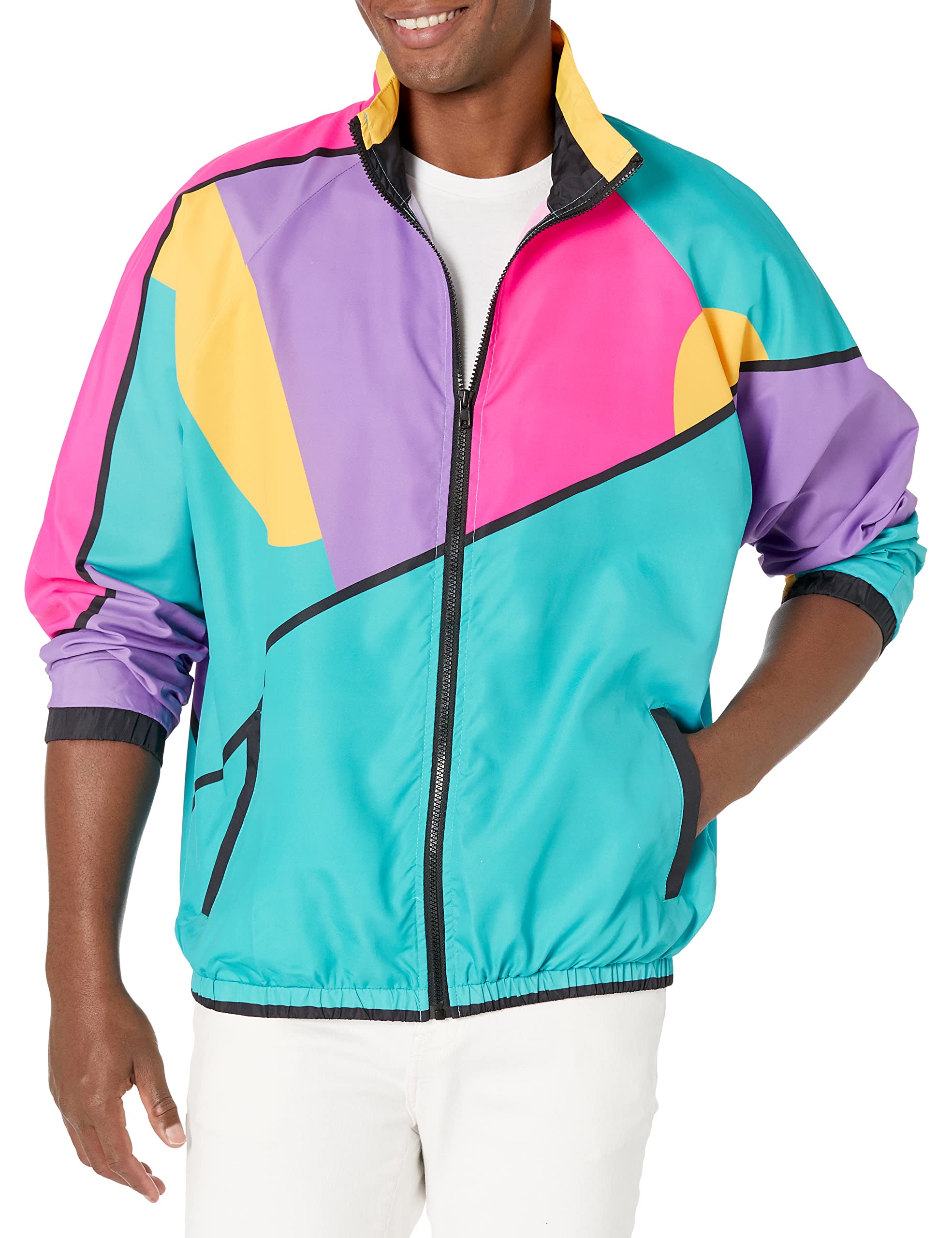 Vintage 80s & 90s Retro Windbreaker Jacket - Funny Guy Mugs Collection | Trendy Unisex Outerwear for Casual Wear, Street Style & Nostalgic Fashion