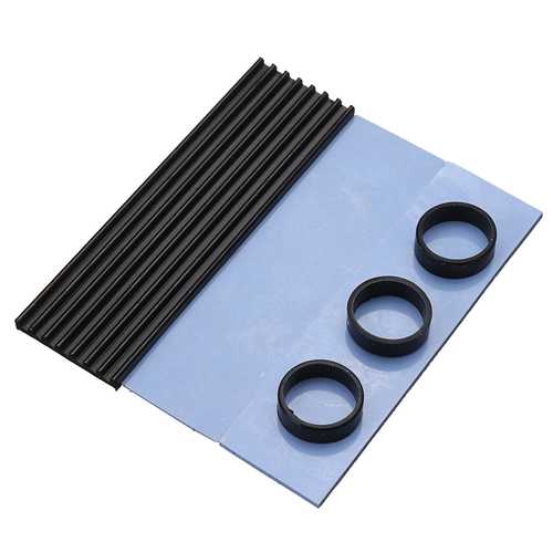 High-Performance Aluminum Cooling Heat Sink with Thermal Pad for SM961/960PRO M.2 NVMe SSD (2280) - Black | PC Gaming & Workstation Cooling Solution