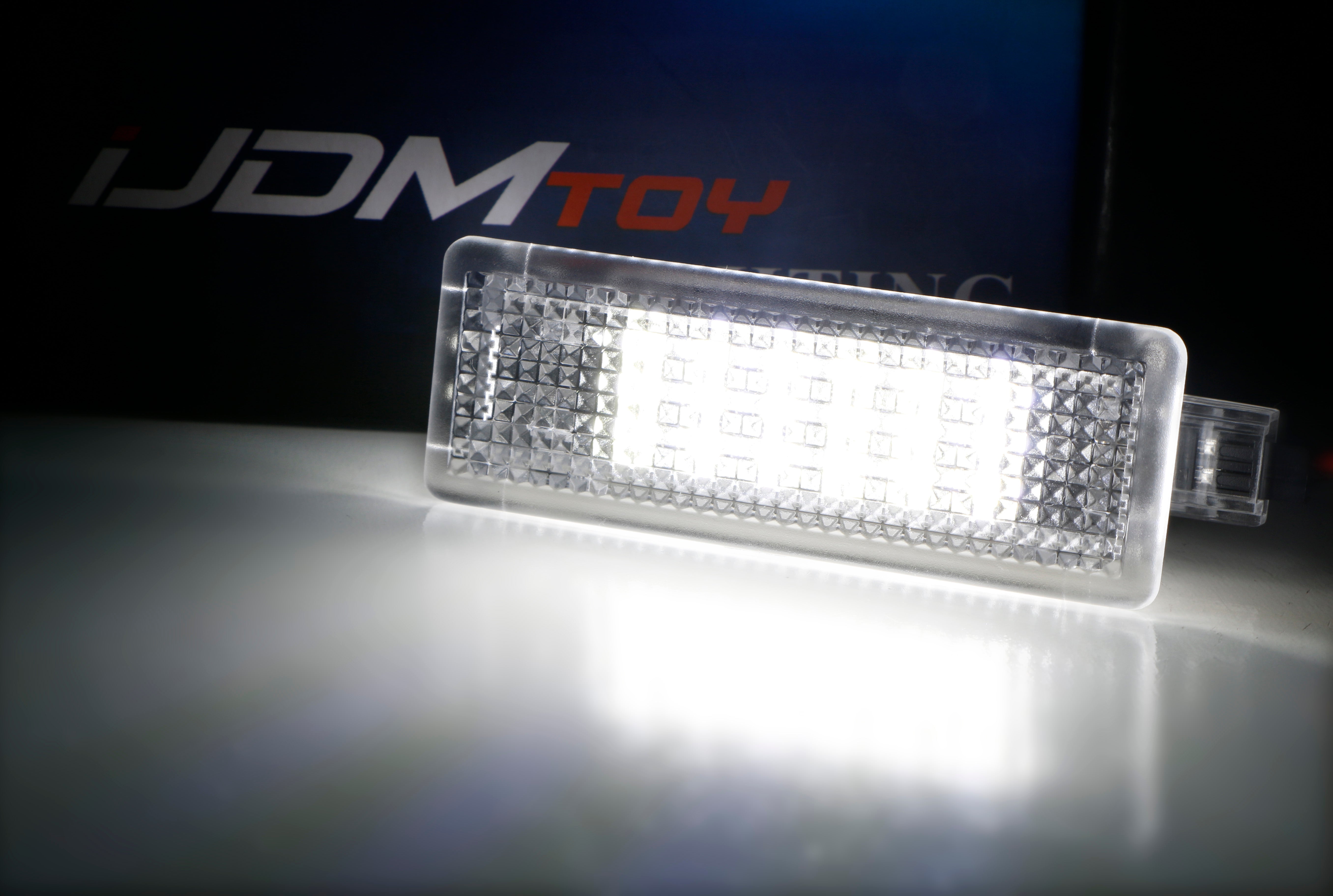 2W White Full LED Trunk Cargo Area Light for Ford Mustang Fusion Escape Focus - Interior Car Lighting Upgrade for Night Visibility & Organization