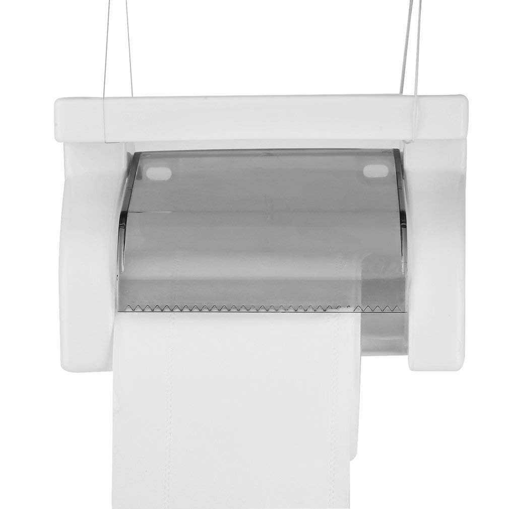 Durable Plastic Toilet Paper Holder - Bathroom Tissue Roll Dispenser with Wall Mount - Perfect for Home, Office, and RV Bathroom Organization