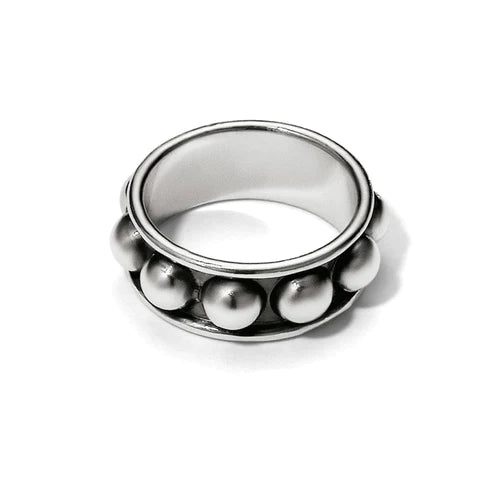 Brighton Pretty Tough Stud Ring in Silver Tone - Stylish & Durable Jewelry for Everyday Wear, Gifts & Special Occasions