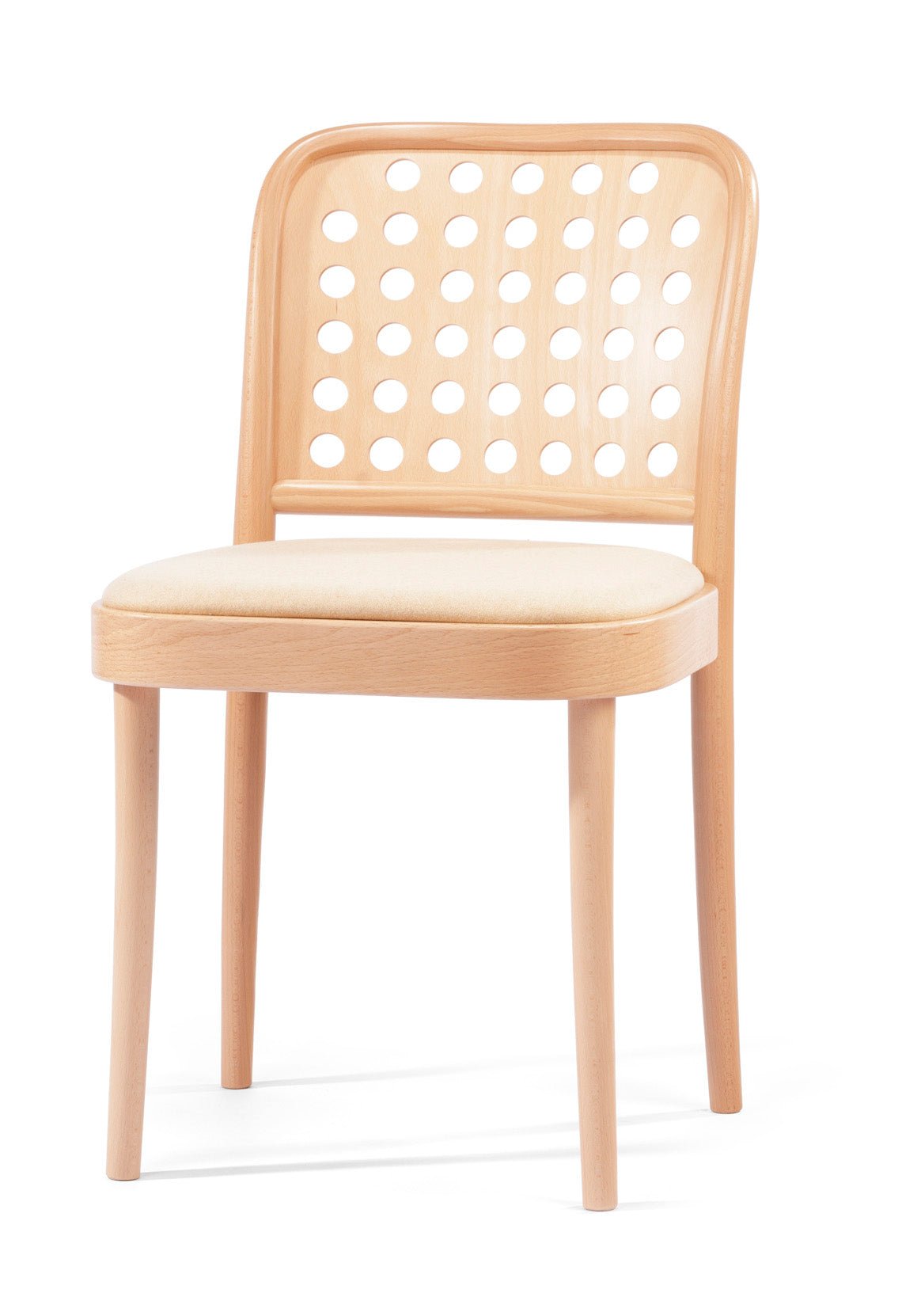 822 Bentwood Side Chair with Upholstered Seat by Ton - Modern Dining Chair for Kitchen, Restaurant & Office Use