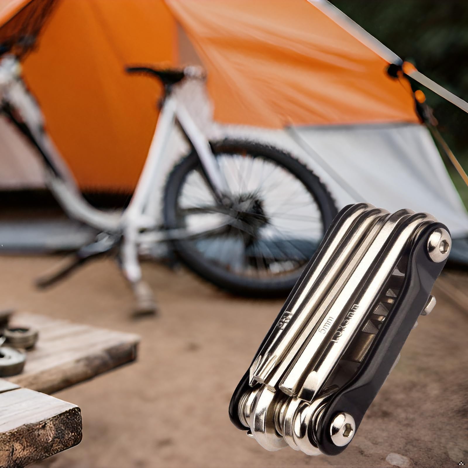 Premium Bike Multi-Tool Kit for Road & Mountain Bikes - 16-in-1 Cycling Tool with Chain Breaker, Tire Repair Kit & Hex Wrenches | Perfect for Emergency Repairs & Trailside Maintenance